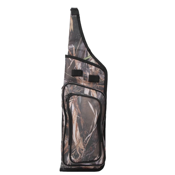 Bärbar 600D Oxford tyg Bågskytte Quiver Arrow Holder Pouch Enkel axelväska Jaktskytte Tillbehör 2# kamouflage