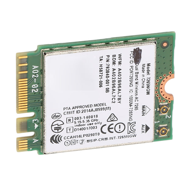 Laptop Wifi-kort 1200 Mbps højhastigheds 2.4G 5G Dual Band Bluetooth 4.2 AC NGFF netværkskort trådløst modul