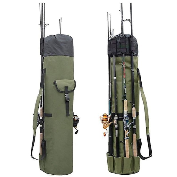 Waterproof Fishing Rod Bag with Large Capacity - Holds 5 Poles