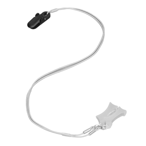 Sound Aid Clip Protector Lanyard Fixation Rep Bärbar Förhindra förlorat ljud Förstärkare Cliphållare Svart Grå M Binaural