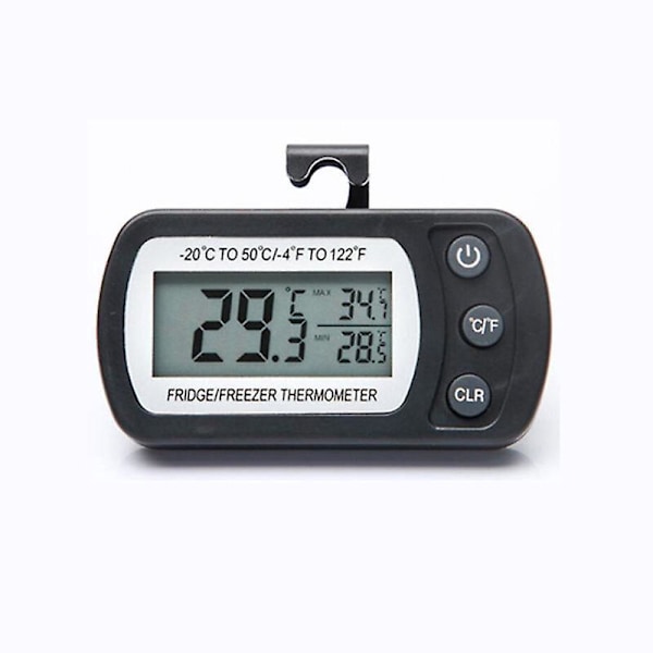 Vattentät KylskåpsTermometer med Max/Min-Registrering - Stor LCD-Skärm och Magnetisk Bakstycke - Perfekt för Köket