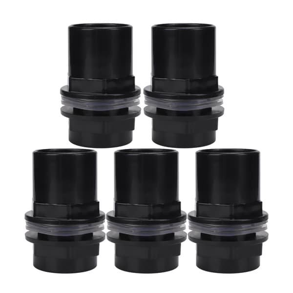 5 stk./sæt PVC Akvarium Vandrørsamling Lige Rørforbindelse Akvarietilbehør (40 mm)
