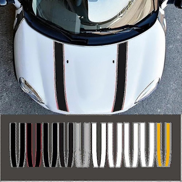 Auton konepellin tarra raidat tarrat sisustus Mini Cooper S Jcw R55 R56 R60 R61 F54 F55 F56 F60 Countryman lisävarusteet H