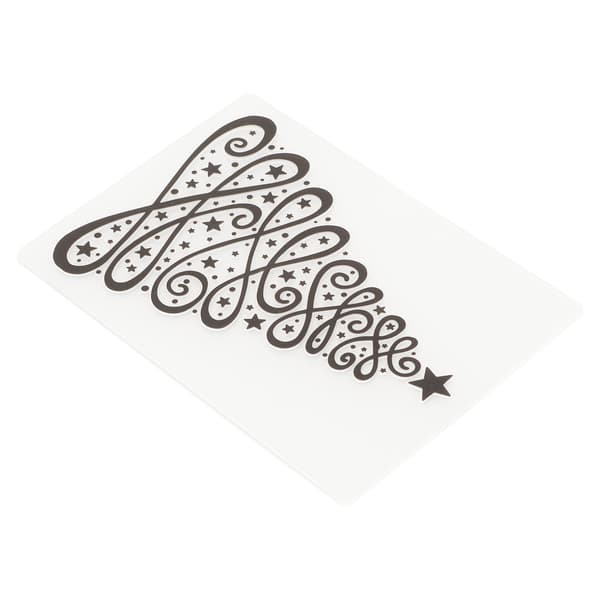 4 ark prægefolder jule-tema genanvendelige DIY prægefolder til kuvert fotoalbum