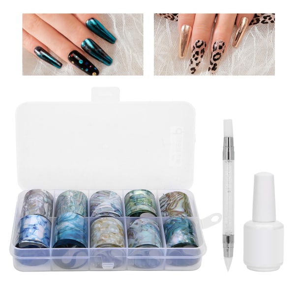 ROSALIND Nail Transfer Set Liimakalvo Liima Tee-se-itse Carving Pen Nail art koristelu