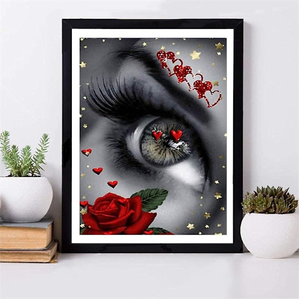 5D DIY diamond painting strassilla - silmäkuvio