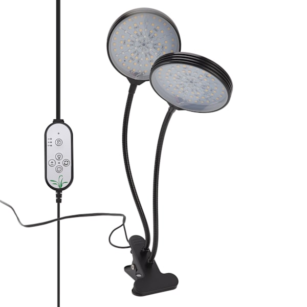 Kasvien kasvuvalo Ajoitus 5 Himmennettävää tasoa Vedenpitävä Kaksi päätä 30W USB-käyttöinen LED-kasvilamppu pidikkeellä
