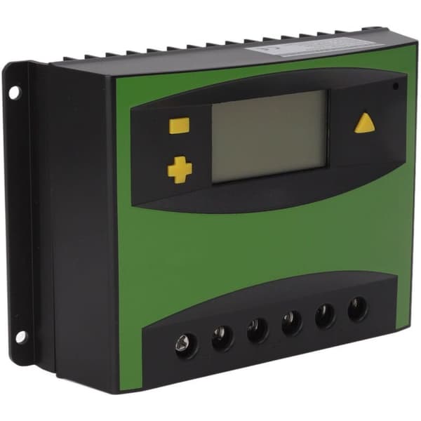 Intelligent 60A 12V/24V solpanelregulator med LCD-display til solcellemodul og batteri