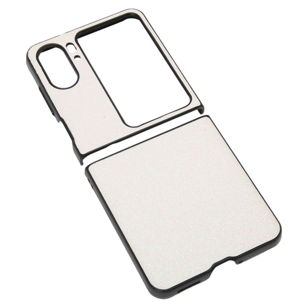 Vikbart phone case ABS Skyddande glänsande cover Anti Drop Case för Find N2 Flip White
