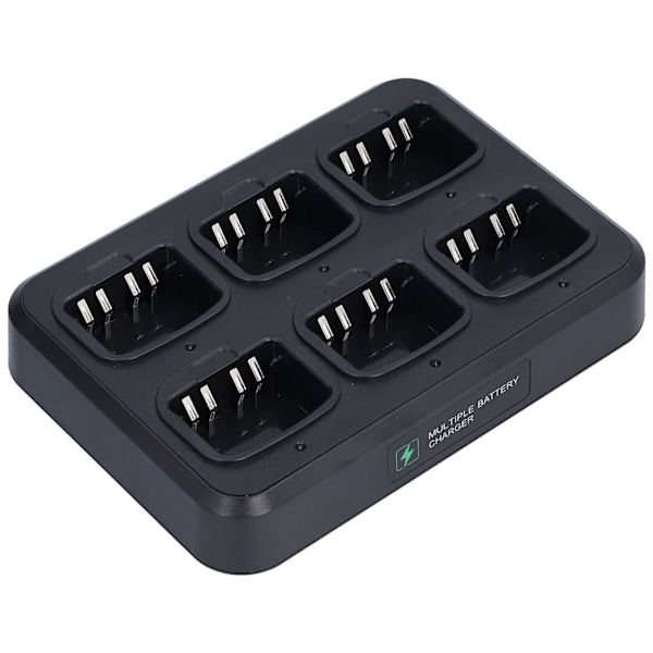 Walkie Talkie Laddare ABS Walkie Talkie Laddare 6-Enhets Laddningsdocka för WPLN4226A XIR P8268 och DP-serien 2-vägs radio EU-kontakt