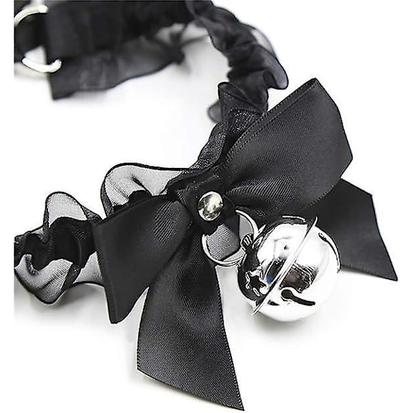 Svart Läder Choker Set för Män Kvinnor och Flickor