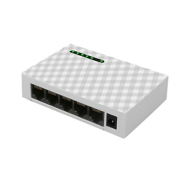 1000m Desktop-nätverk Switch Rj45 Ethernet 5 Port Hub För Dator Hem Monitor