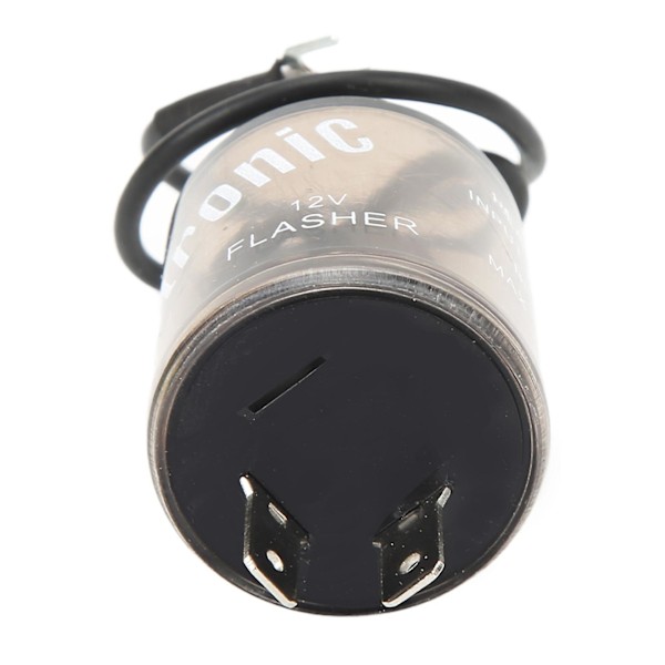 2-pins elektronisk blinkrelé LED blinklys pærer relé DC12V Universal for bil motorsykkel
