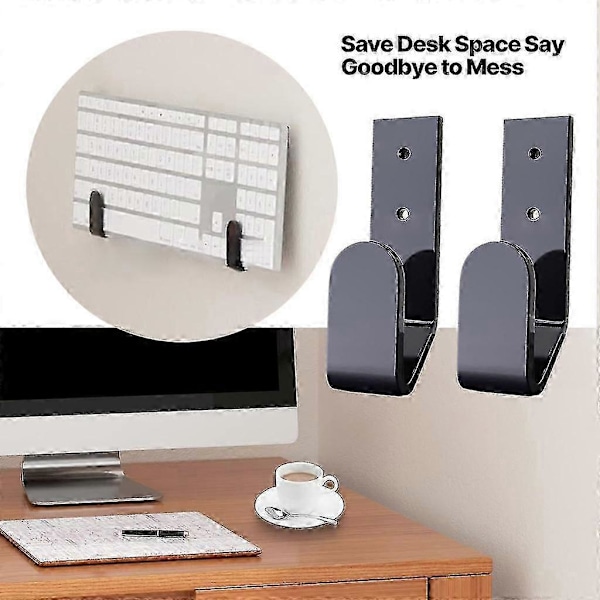 Vægmontering Universal Til Tastatur Universal Trådløse Gaming Tastaturer Holder 4 stk