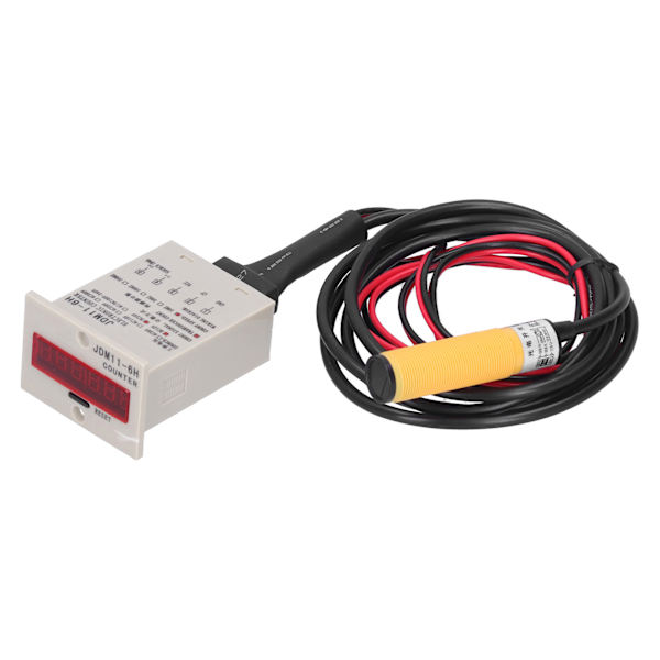 BERM Digital Display Tæller Elektronisk Industriel Sensor Automatisk Induktion BEM‑6H‑30E4‑CTDC12‑24V