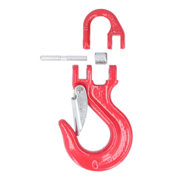 Talje Trailer Clevis Hook Rød 2T Belastning 80 Stål Universal med Sikkerhedslås Heavy Duty