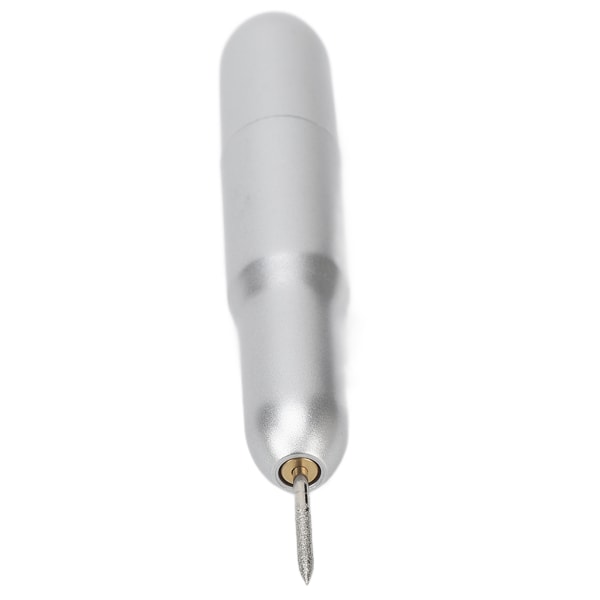 Neglesliper elektrisk bærbar plast USB 20000 RPM neglebor for fjerning av død hud Sølv