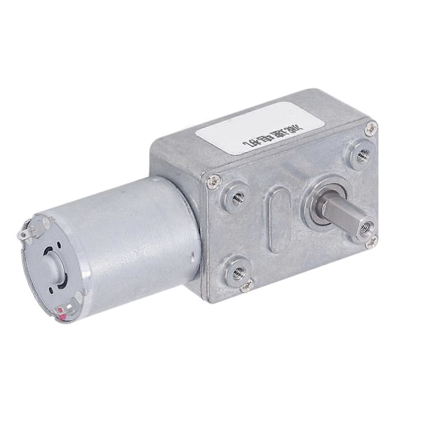 24V DC Vaihdemoottori 12mm Yksittäinen Akseli 4 - 25kg.cm Itselukittuva Käännettävä Ruuvivaihdemoottori Jalustalla, Yhteensopiva Koneiden Kanssa 6RPM
