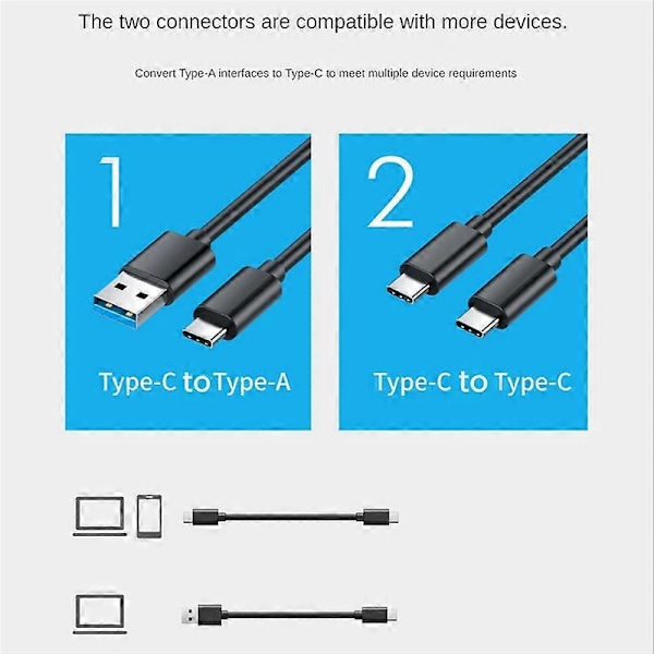 M2 SSD-fodral M.2 NVME 2230 SSD-kapsling, USB 3.2 10Gbps till NVME M-Key