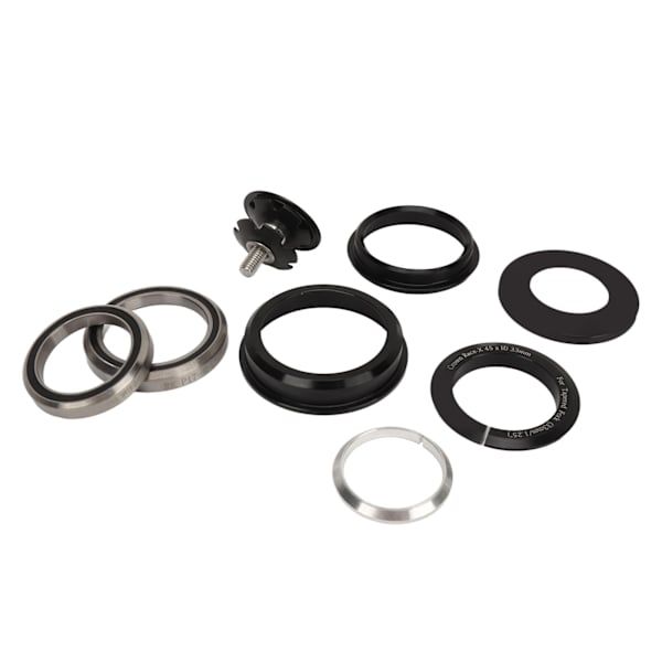 Sykkelgaffelskålsett Sykkel Headset Lager Tilbehør for 44‑50,6 mm Konisk Ramme for 1,25 tommers Konisk Gaffel