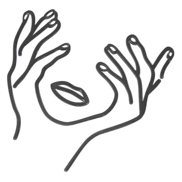 10 sæt ansigtskagepynt til damer, abstrakt minimalistisk DIY ansigtslinjer kagepynt til fødselsdagskage bryllupsfest