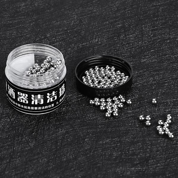 300 stk 4 mm rustfrie stålkuler for rengjøring av vinflekker, te-flekker, karaffel, kopp og flaske