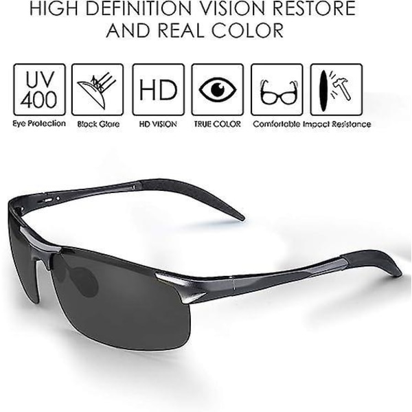 Polariserade UV400 sportsolglasögon för män och kvinnor