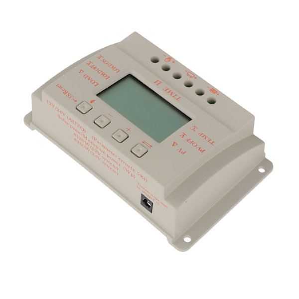 Solcellsregulator MPPT Laddningsurladdningskontroll LCD-display 12V 24V USB 5V Utmatning