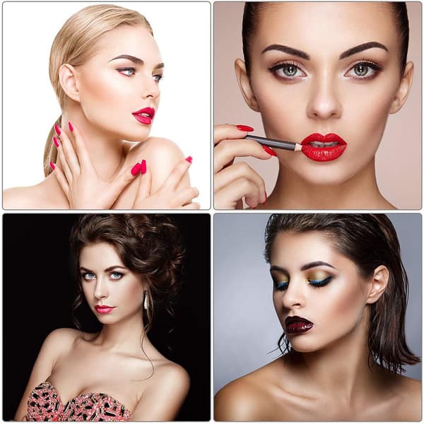 Makeup Øjenbrynsform Sæt PEVA Blød Øjenbrynsformer med Elastik Genanvendeligt DIY Makeup Værktøj til Begyndere