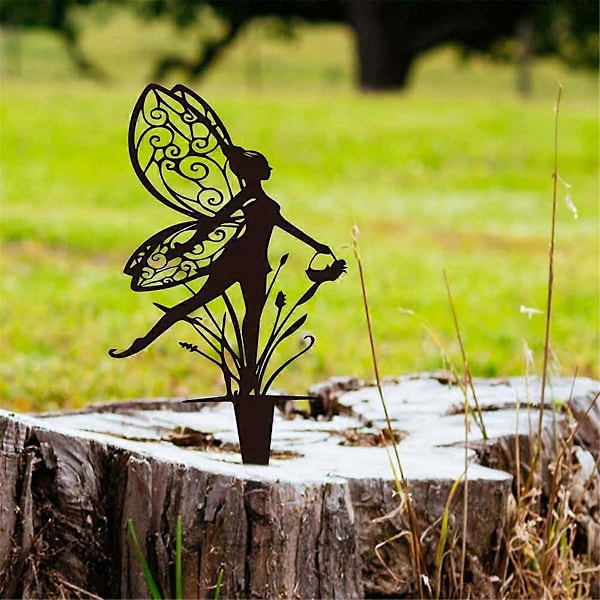 Hagedekorasjon Fe Metallstatue Kunst Plen Gård