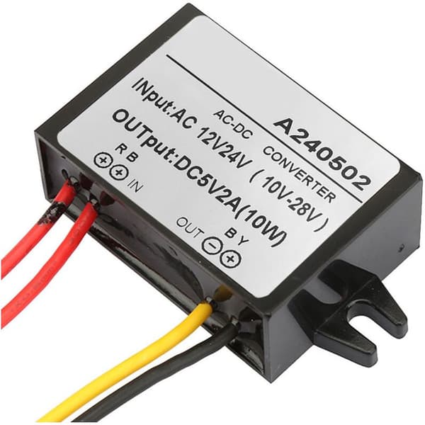 AC/DC strømforsyningsmodul - 12V/24V AC til 5V DC-konverter