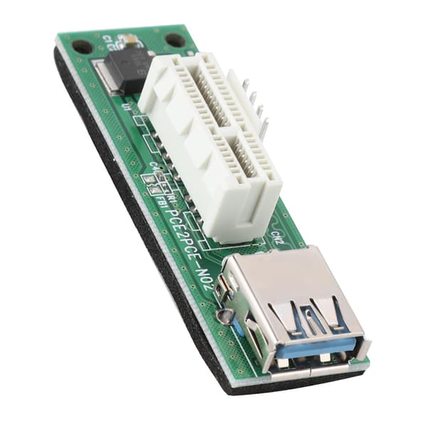 PCI-E Express 1x til 16x Mining Extender Riser-kort med USB-kabel