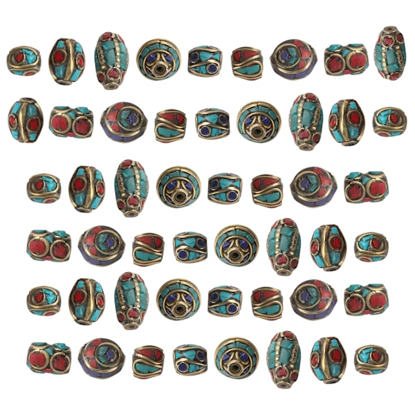 50 st DIY pärlor antika gyllene handgjorda armband halsband örhängen pärlor tillbehör