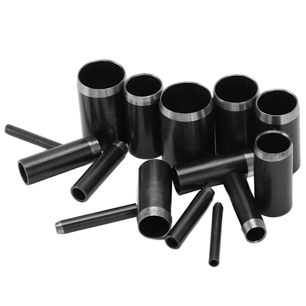 15 stk. skinnstansform med skarpe kanter, høy tetthet, 1 til 15 mm hulstans for DIY skinnhåndverk
