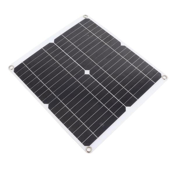 Solpanel Kit 20W 12V Monokristallin IP65 Vattentät DIY Solpanel med 10A Solcellsladdningsregulator för Utomhusbruk