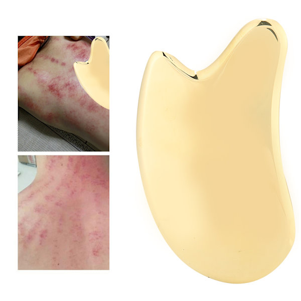 Mässingsskrapbräda Gua Sha Tool Fascia Akupunktsmassage Muskelsmärta massageapparat
