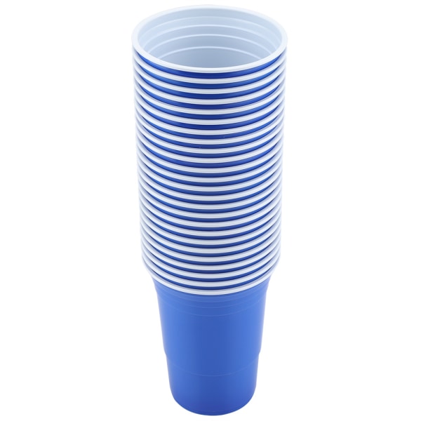 Beer Pong Set Beer Pong Drickspel Set Beer Pong Cups-25 koppar (blå)