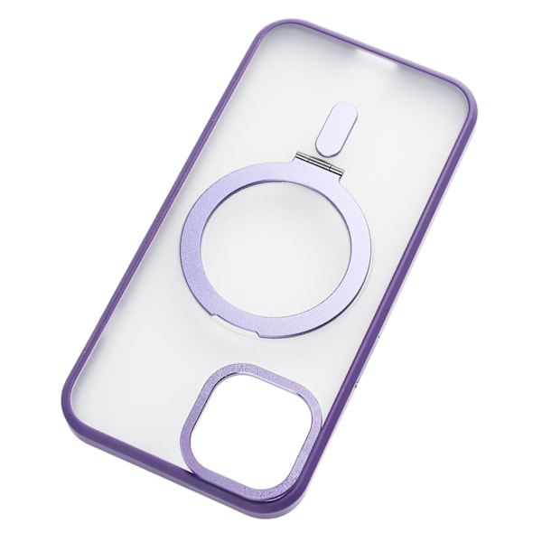 Telefonfodral med ringhållare Mjukt magnetiskt fodral Telefonskyddsfodral för Magsafe Kvinnor Män Lila för IPhone14