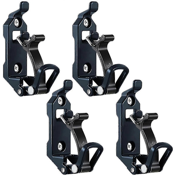 Lapion kiinnike kattotelineeseen, metallikumi, seinäkiinnikkeet, pikakiinnityssarja (4
