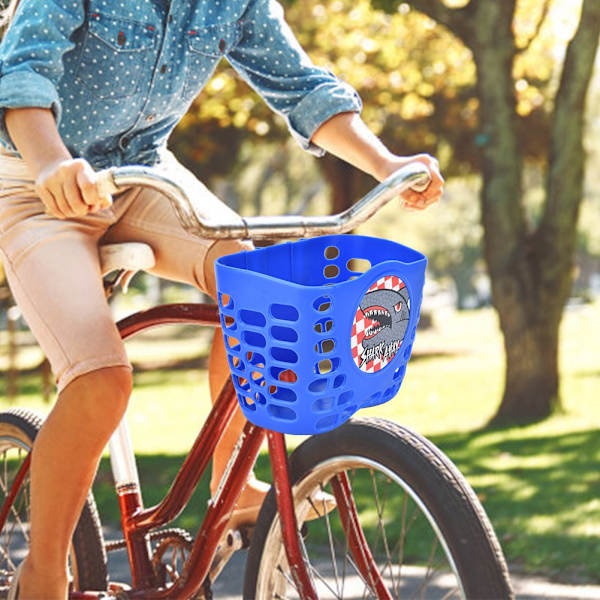 Udendørs Cykel Scooter Sød Front Basket Bike Cycle Shopping Holder til Børn Børn Blå