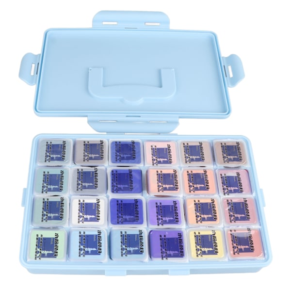 24 färger gouachefärg set 30 ml varje gelékopp design gouachefärg för nybörjare studenter konstnärer för canvas akvarellpapper