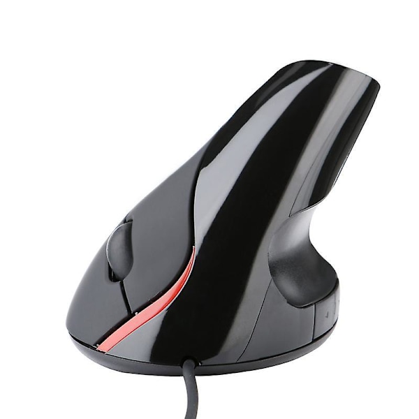 Genopladelig Trådløs Vertikal Ergonomisk Mus 24GHz Optisk med USB Modtager