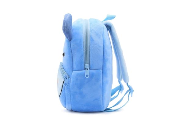 Blue Hippo School Backpack Cute Animals