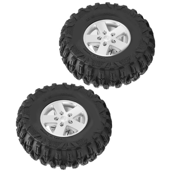 2 st RC-däck 2,2 tum RC Crawler Gummidäck Dia 125 mm/4,9 tum för TRX4 Hsp Axial Scx10 D90 RC-bil