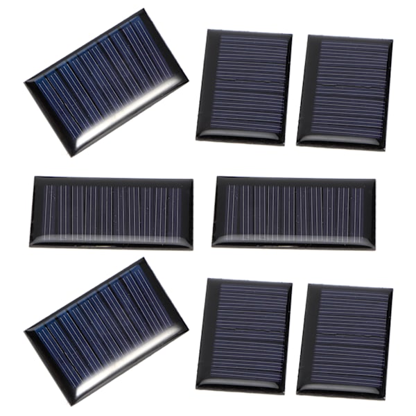 8 kpl 30 mA 5 V:n miniaurinkokennoa, aurinkopaneeli, DIY-aurinkoepoksilevy, sähkölelujen materiaalit, aurinkokennojen laturi