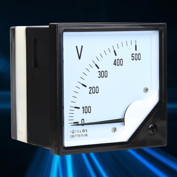 Square Panel Voltage Meter Analog Voltmeter AC 0-500V for elektroniske kontrollenheter