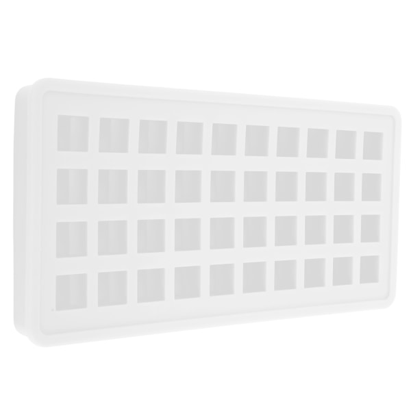 40Grids Silikon Isbrett Firkantet Form Isbiter Maker Form DIY Kjøkkentilbehør Transparent
