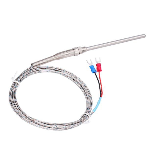 K Typ Temp Termoelement Temperatursensor Thermal sond Rostfritt stål 0~600℃ WRNT187(Röd Svart Linje Typ 3 Meter)