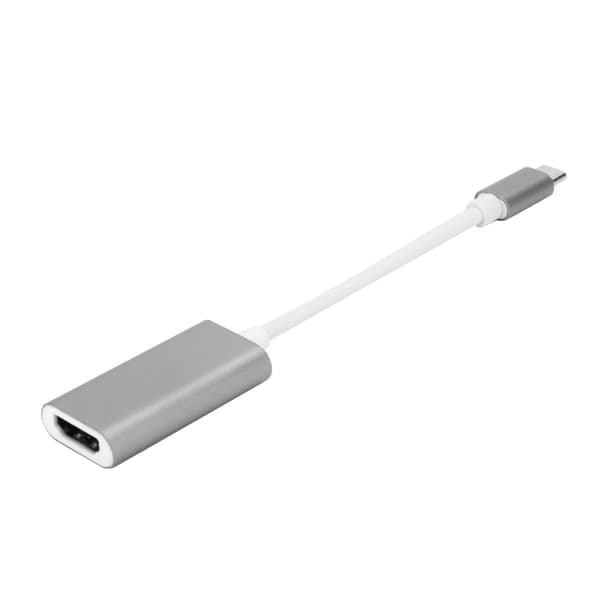 USB 3.1 Typ C-adapter Typ C till HDMI TV-videokonverterare för PC bärbar dator mobiltelefon silvergrå