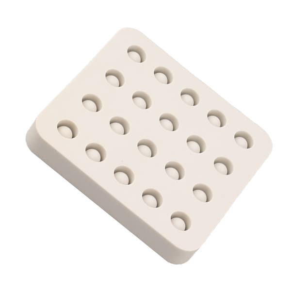 Voks Dronning Podekopper Silikonform Birøkt Bivoks Dronningcellekopper Lagingsform 4 Rader 96x92x14mm